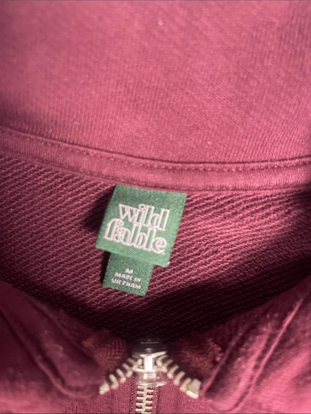 wild fable Mauve Half-Zip Cropped Sweatshirt - Picture 2 of 6